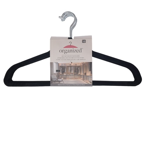 Space saving non-slip custom velvet hangers