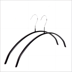 Custom Moon shape PVC Coat Metal Skirt Hangers