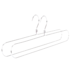 Popular Wire Non slip towel bar hanger clothes rack