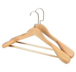 Custom color wood suit wide shoulder hangers