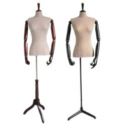 Adjustable garment racks mannequin for clothing store displaying