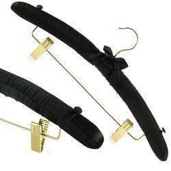 Black&colorful Satin Pants Hanger with clips