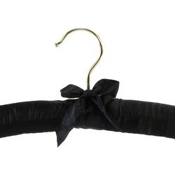 Black&colorful Satin Pants Hanger with clips