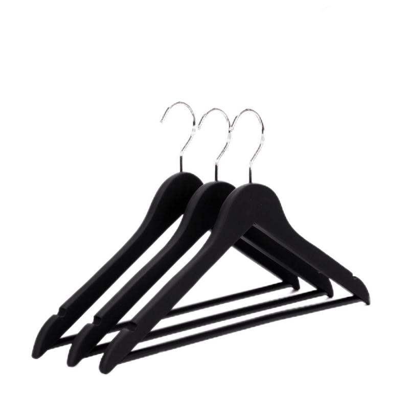 Factory custom black hangers bar clothes hanger