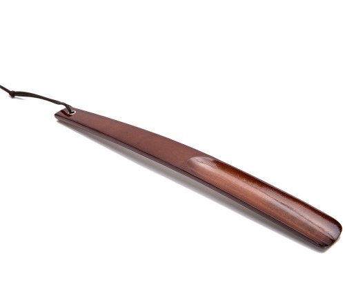 Hotel customizable Logo wood shoes horn shoehorn