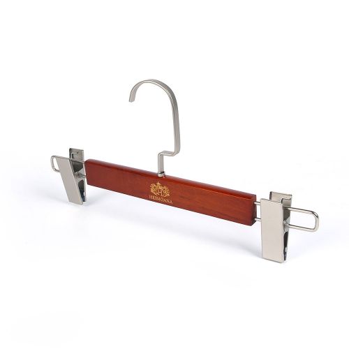 Velvet shoulder luxury color suit wood hangers