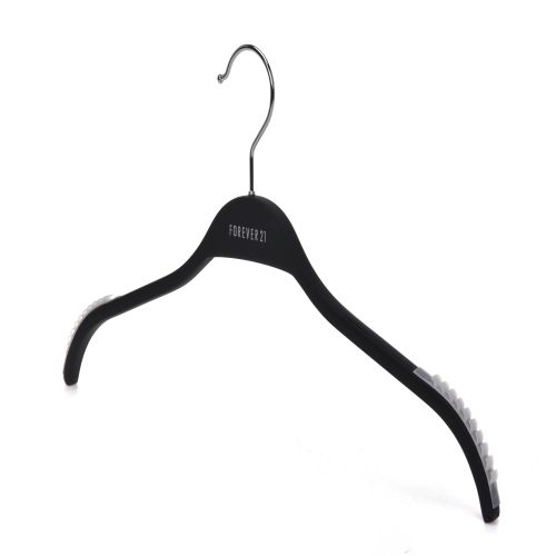 New custom black laminated clothes hangers