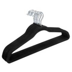 Black velvet hangers flock household hanger