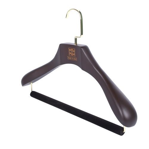 Custom wooden luxury suit hangers