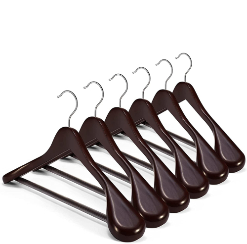 Hot Selling Wide Shoulder Custom Wooden Hanger