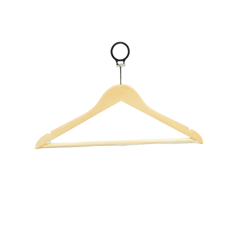 Anti theft wooden suit hangers for clothes