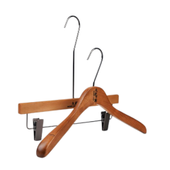Wooden suit clothes hanging custom hangers