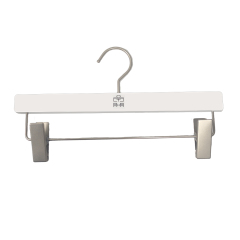 Wooden Suit Hangers White Series with LOGO