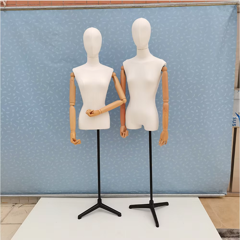 Adjustable garment racks mannequin for clothing store displaying