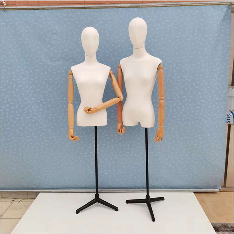 Adjustable garment racks mannequin for clothing store displaying