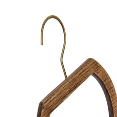 Ring shape scarf hanger tie wooden hangers