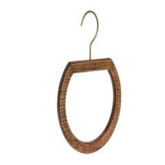 Ring shape scarf hanger tie wooden hangers
