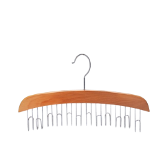 24 hooks Wooden Tie belt Rack Hanger
