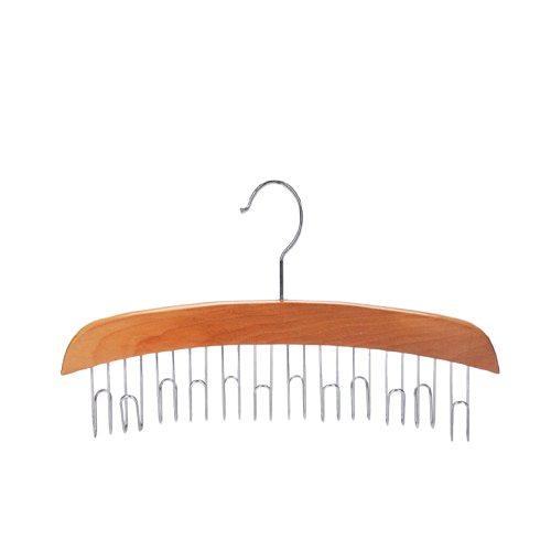 24 hooks Wooden Tie belt Rack Hanger