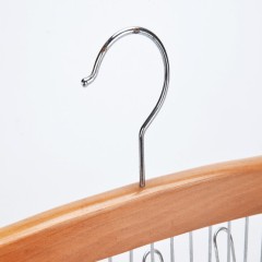 24 hooks Wooden Tie belt Rack Hanger