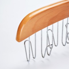 24 hooks Wooden Tie belt Rack Hanger