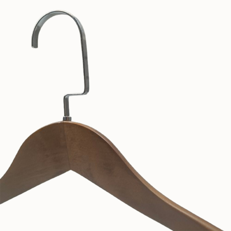 Luxury wide shoulder flocked coat hangers with cushioned clips