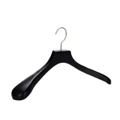 Hotel luxury black wood clothes hangers supplies