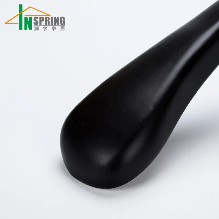 Hotel luxury black wood clothes hangers supplies