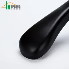 Hotel luxury black wood clothes hangers supplies
