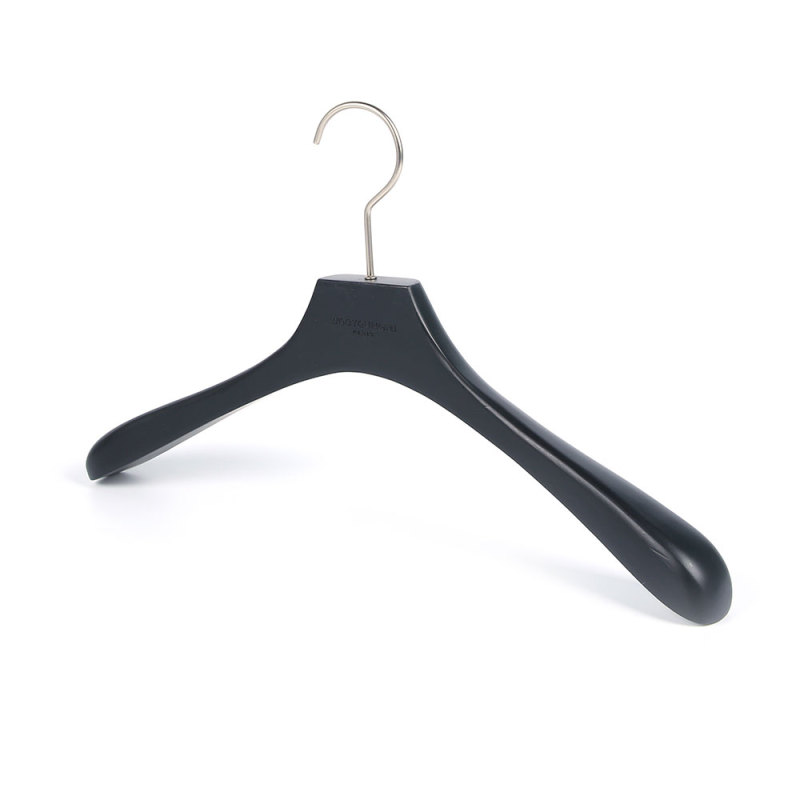 Inspring luxury black wood series hotel clothes hangers