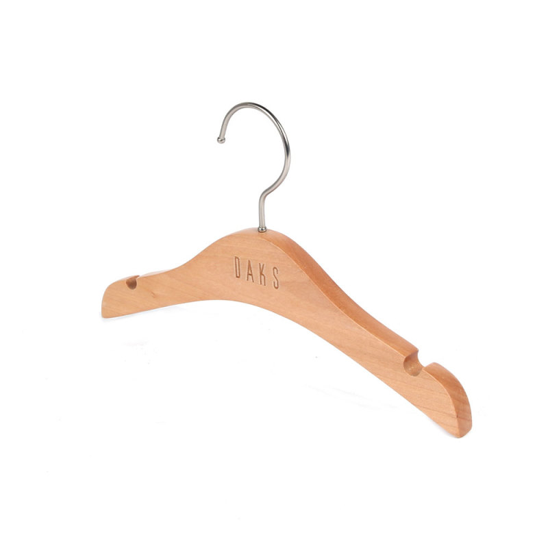 Custom logo wooden kids&adult suit hangers
