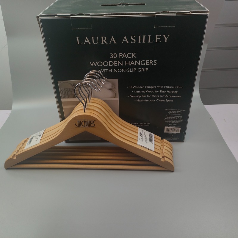 Custom natural wooden hangers multipurpose
