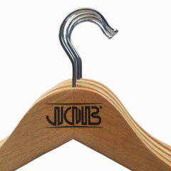 Custom natural wooden hangers multipurpose