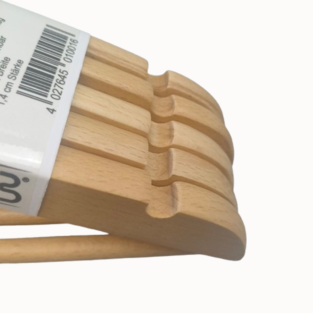 Custom natural wooden hangers multipurpose