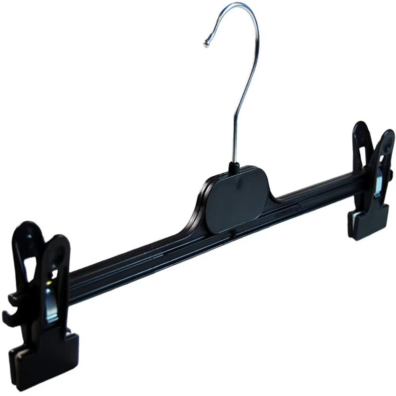 Cheap plastic pant hangers with clips