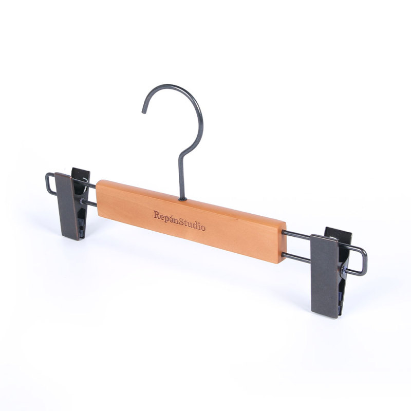 Custom Dress Clamp Pant Hangers with Clips