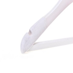 Custom white wooden luxury suit hangers