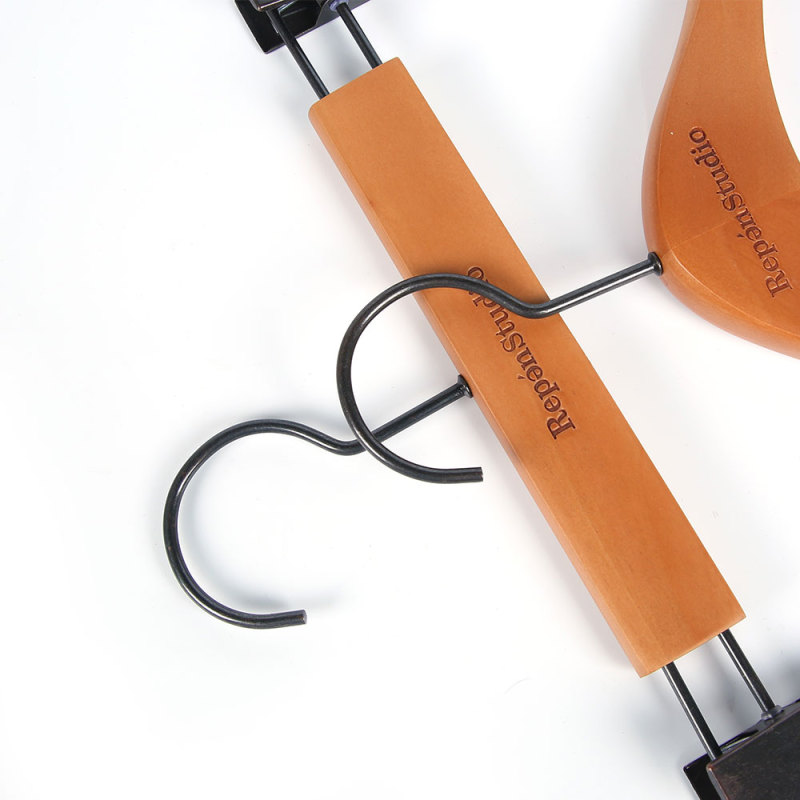 Custom Dress Clamp Pant Hangers with Clips
