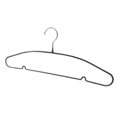 Wholesale black metal heavy duty PVC Coat Hangers