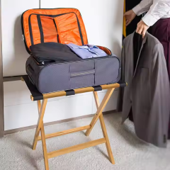Wooden Holder for Baggage Rack for Luggage
