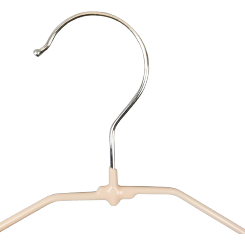 Children size heavy duty pink infant metal coat hangers