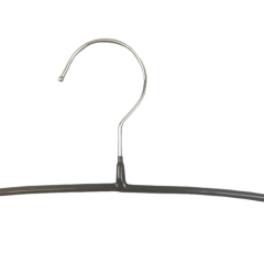 Wholesale black metal heavy duty PVC Coat Hangers