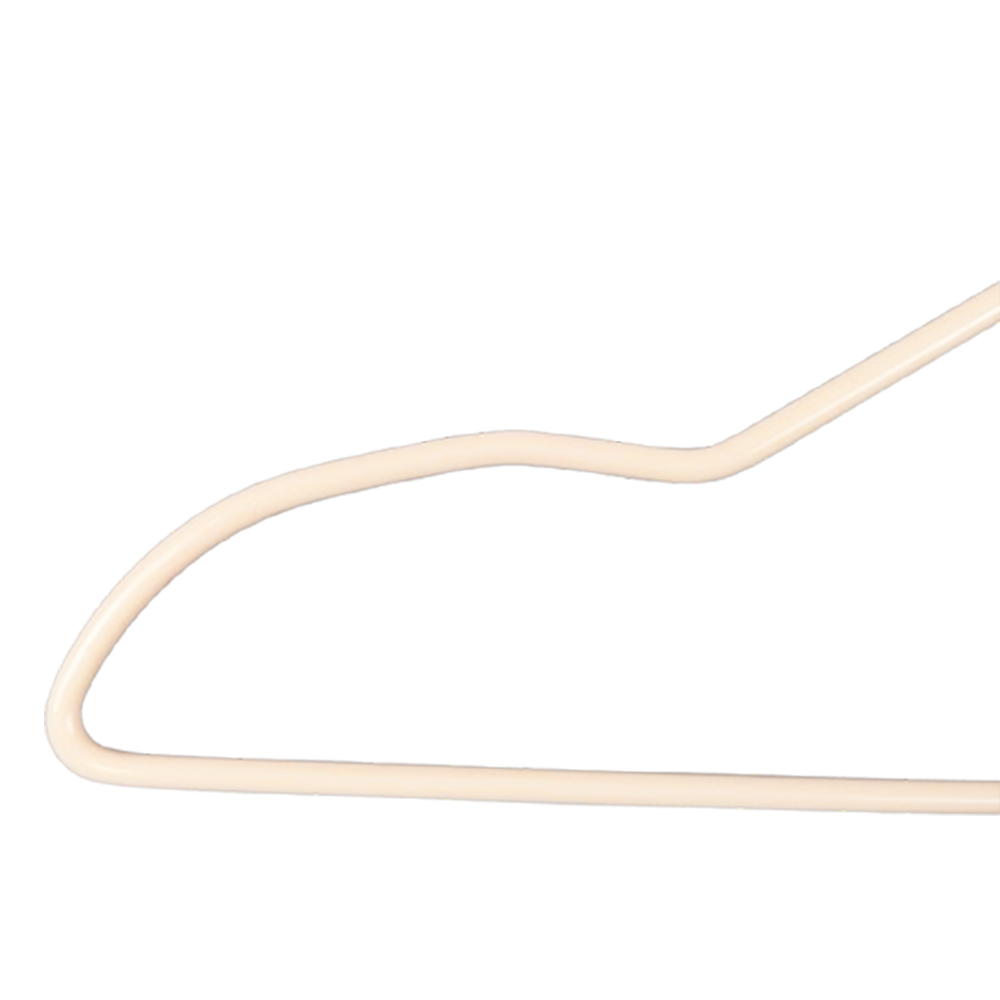 Children size heavy duty pink infant metal coat hangers