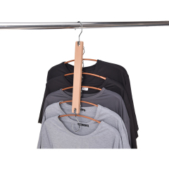 Supermarket wooden hanger multipurpose clothes hangers
