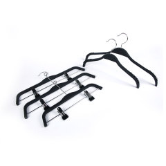 Black series clothes space saving plastic hanger