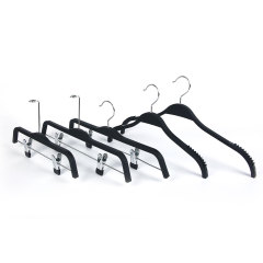 Black series clothes space saving plastic hanger