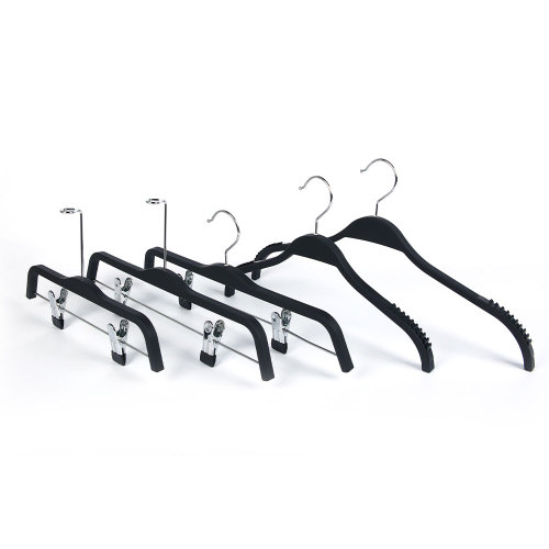 Black series clothes space saving plastic hanger