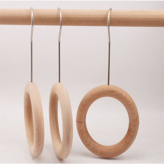 Custom wood tie scarf coat hangers for scarves