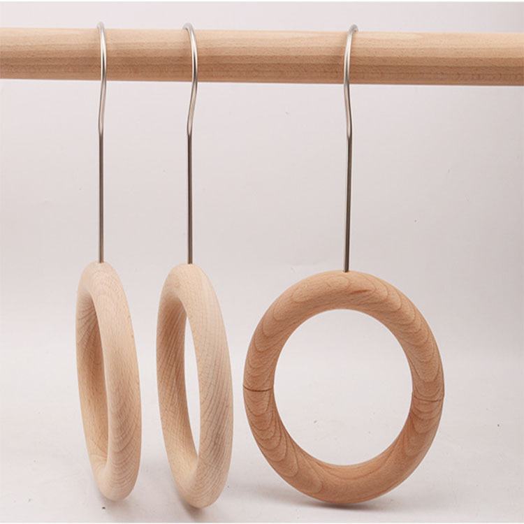 Custom wood tie scarf coat hangers for scarves
