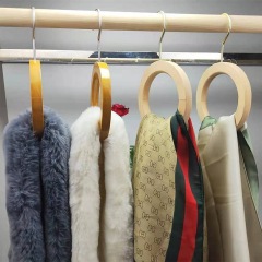 Custom wood tie scarf coat hangers for scarves